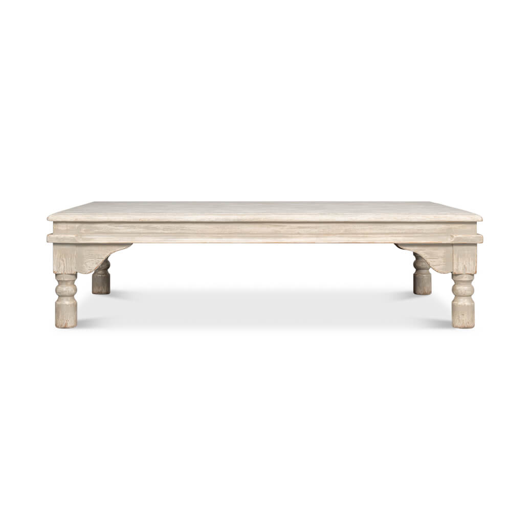 Washed Gray Lowrise Coffee Table - English Georgian America