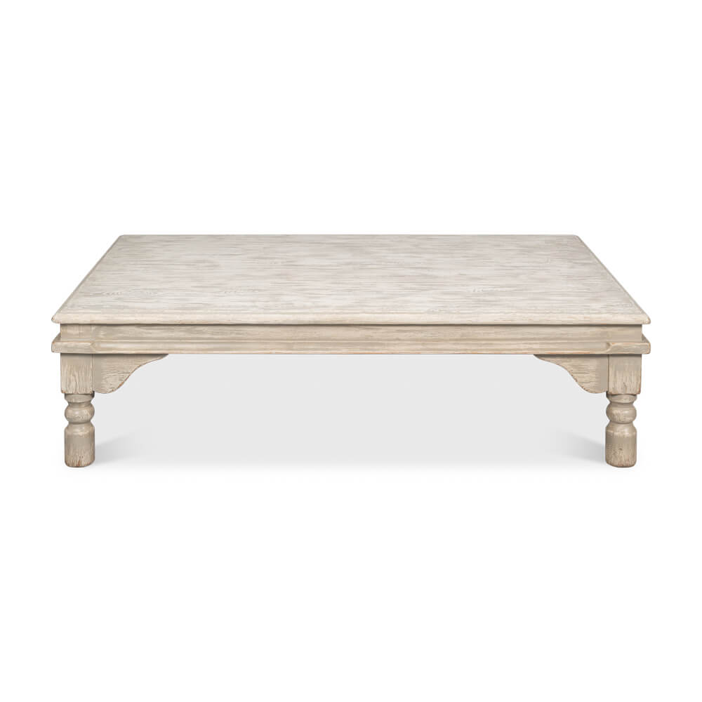 Washed Gray Lowrise Coffee Table - English Georgian America