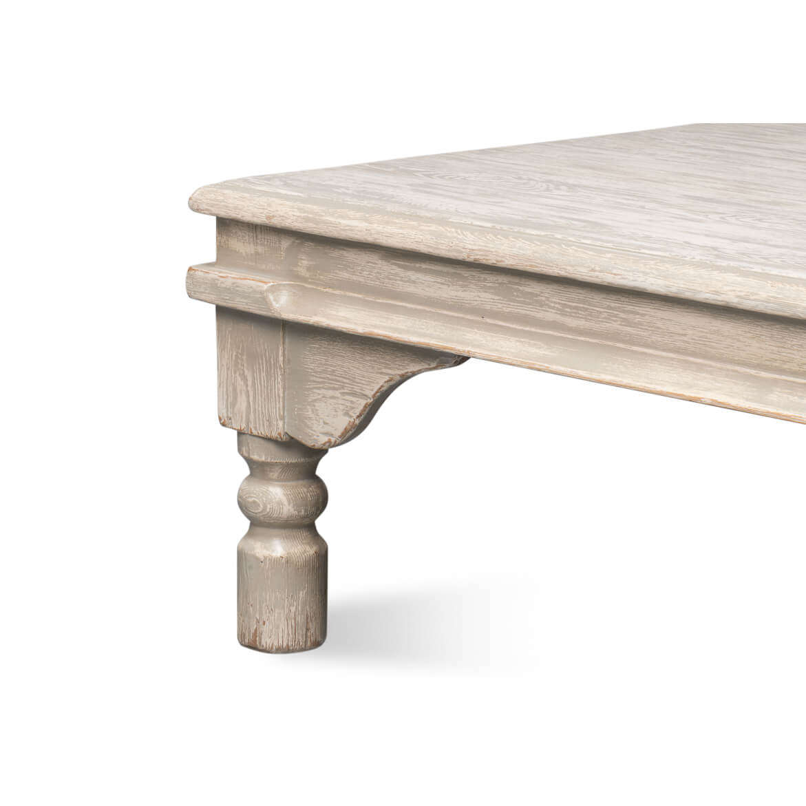 Washed Gray Lowrise Coffee Table - English Georgian America