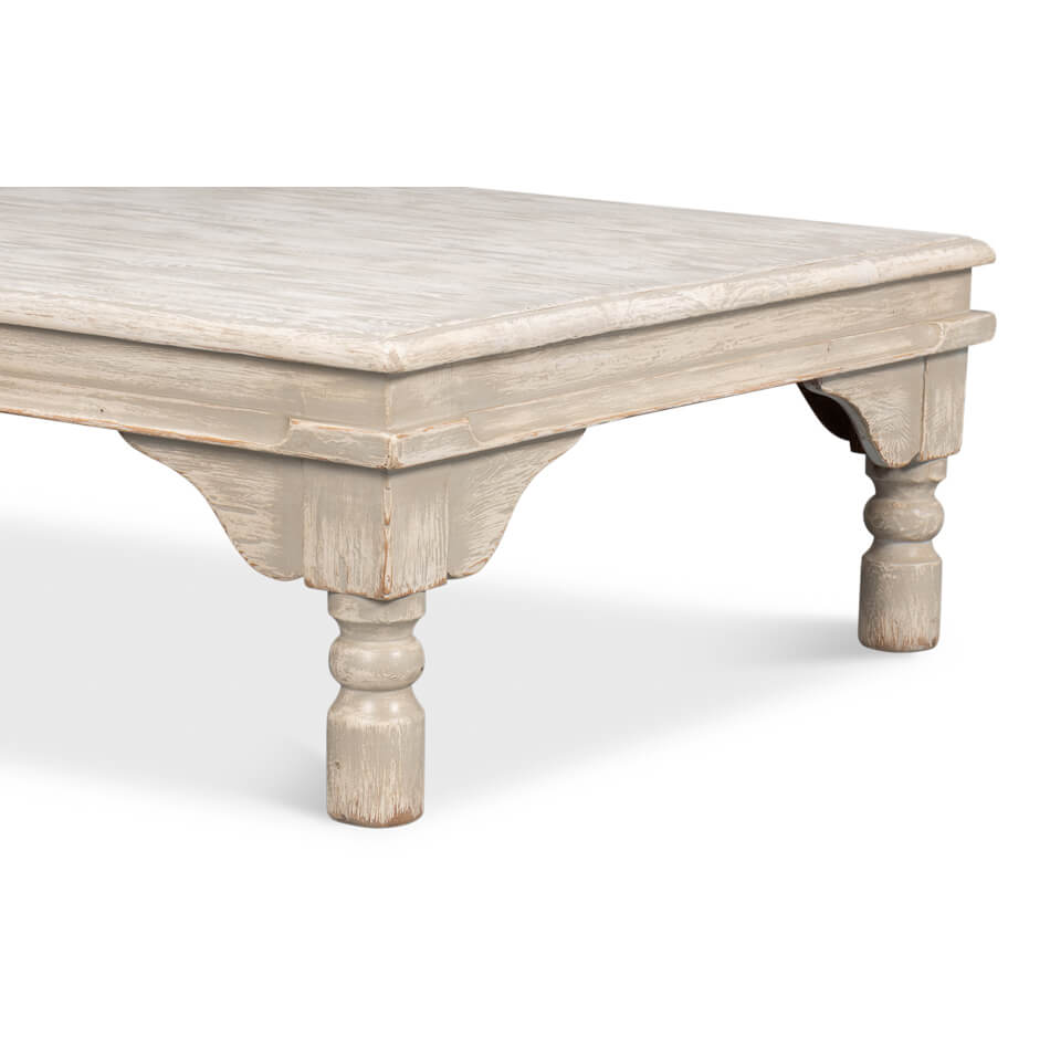 Washed Gray Lowrise Coffee Table - English Georgian America