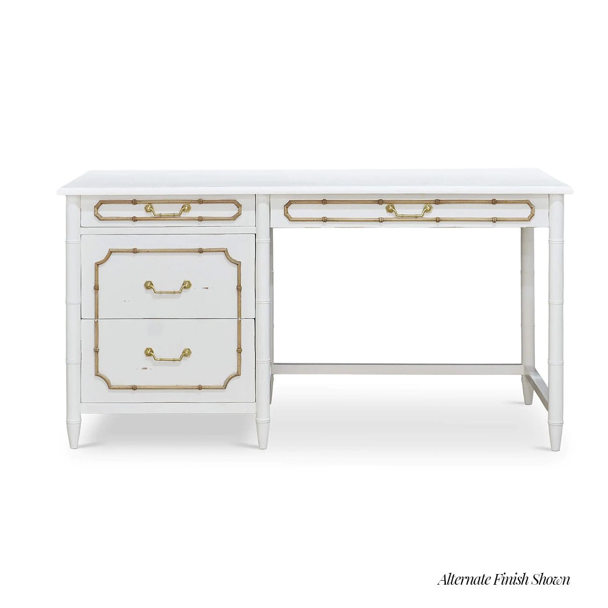 Westminster Bamboo Desk - English Georgian America