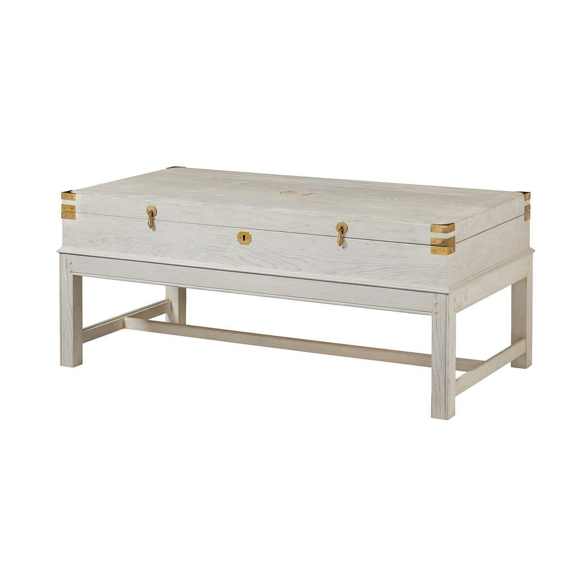 White Campaign Coffee Table - English Georgian America