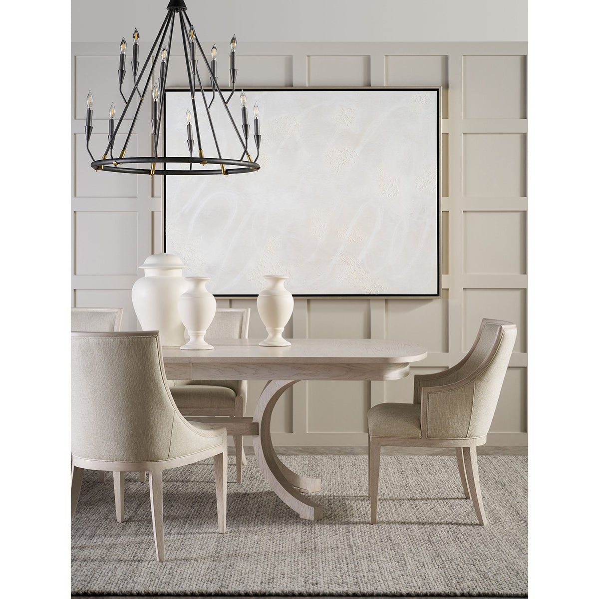 White Coastal Dining Table - English Georgian America