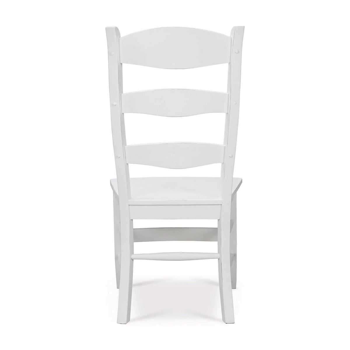 White Country Dining Ladder Back Chair - English Georgian America