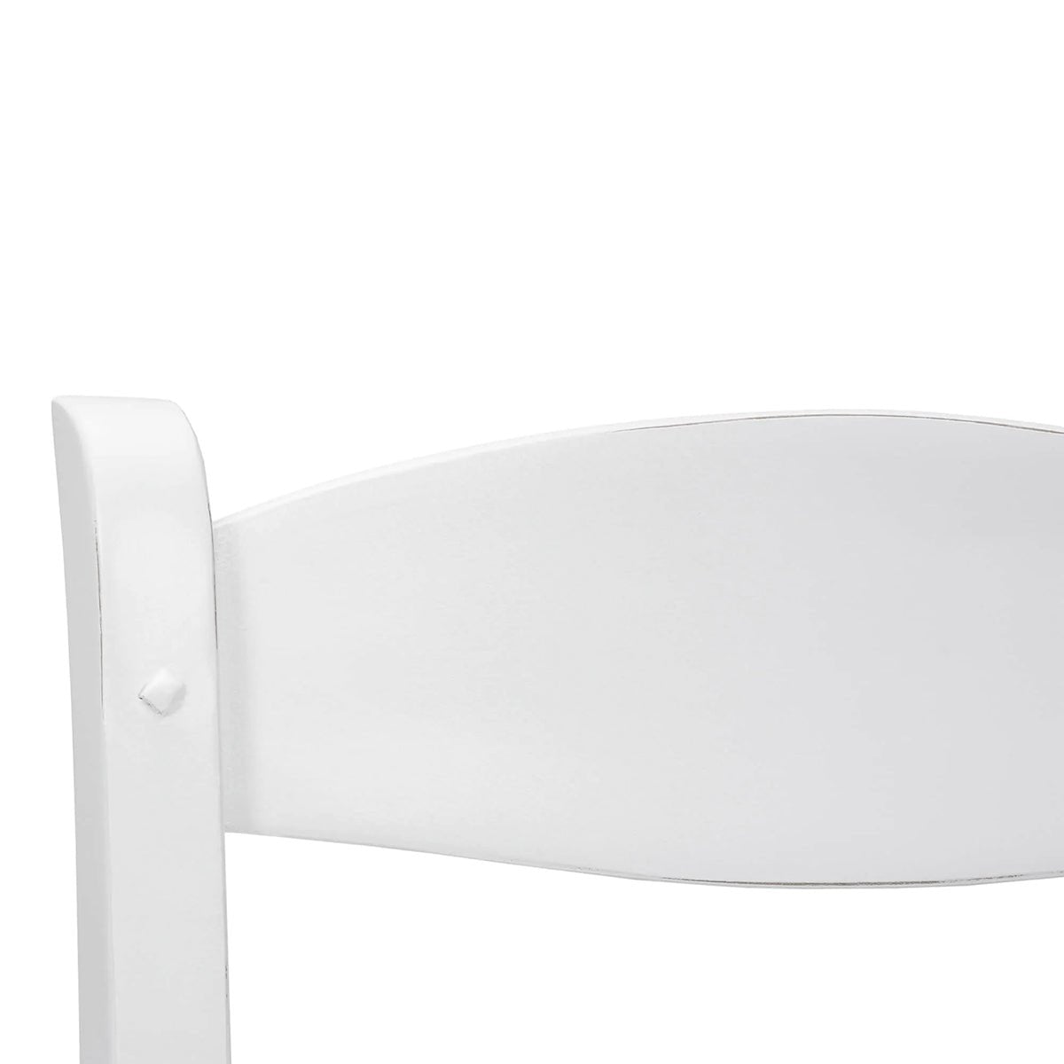 White Country Dining Ladder Back Chair - English Georgian America