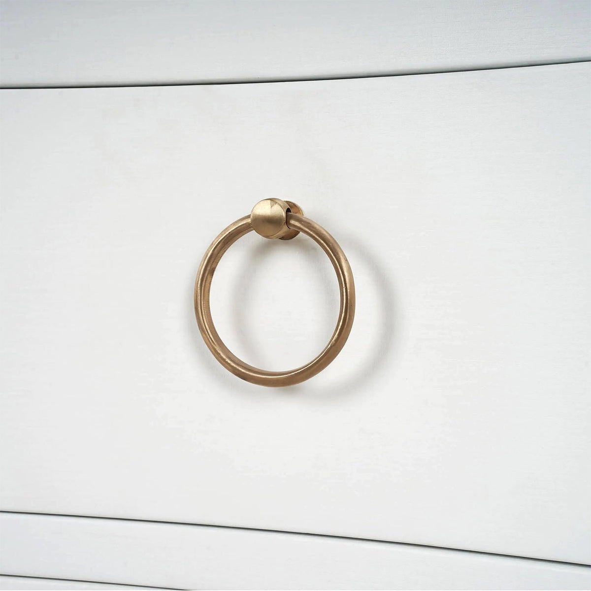 White Linen Modern Nightstand - English Georgian America