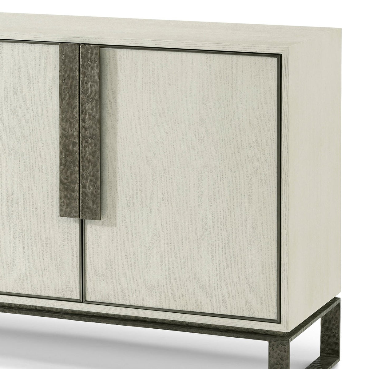 White Modern Industrial Media Cabinet - English Georgian America