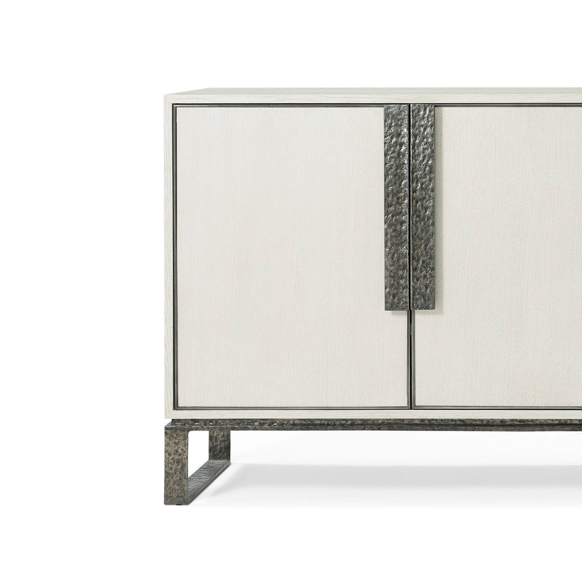 White Modern Industrial Media Cabinet - English Georgian America