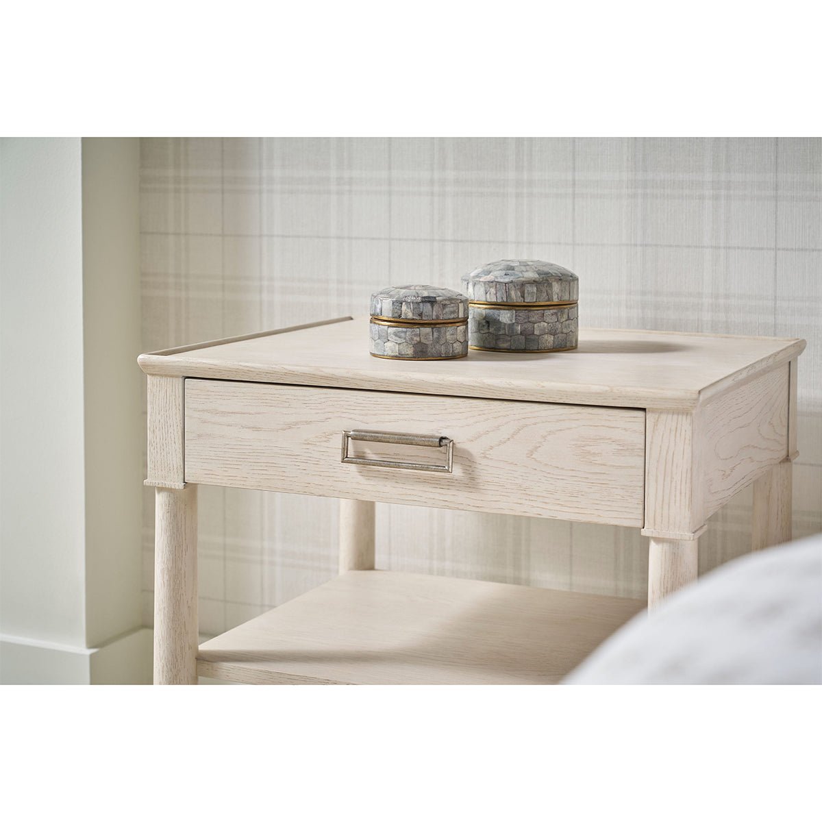 White Oak Empire Nightstand - English Georgian America