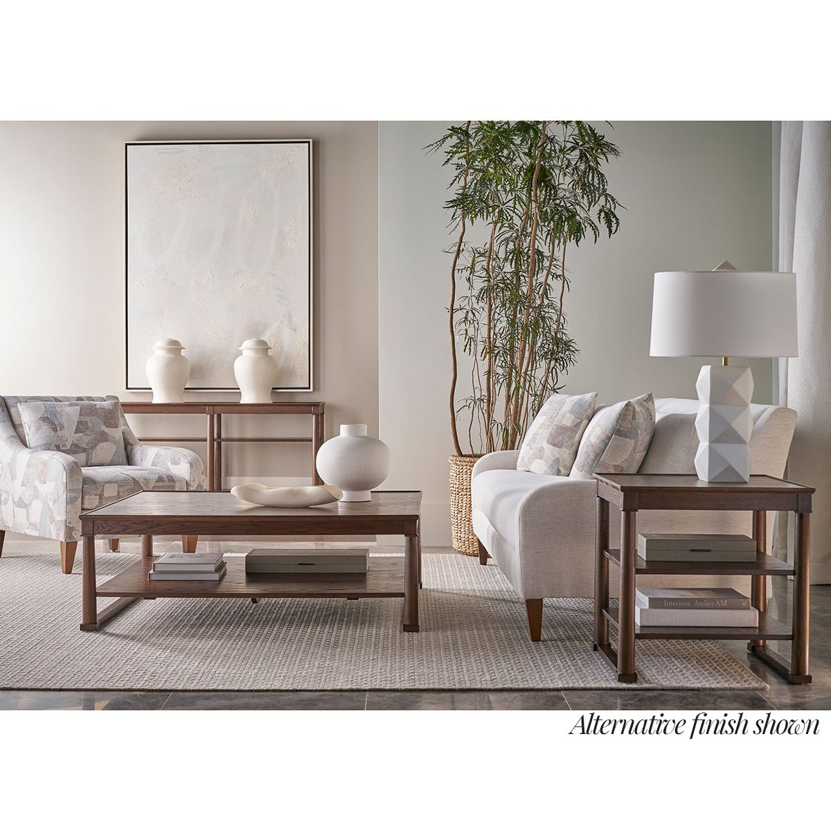 White Oak Square Coffee Table - English Georgian America