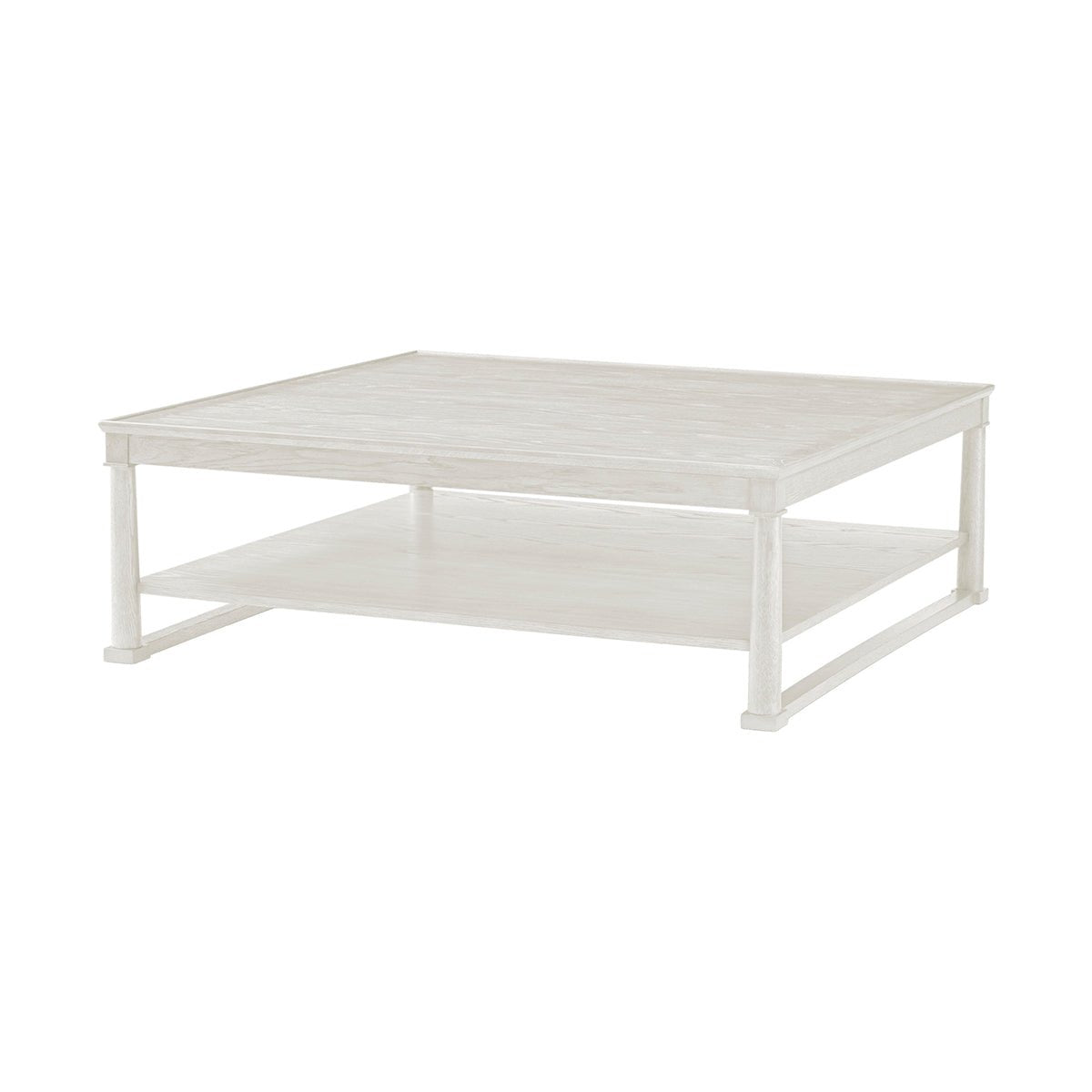 White Oak Square Coffee Table - English Georgian America