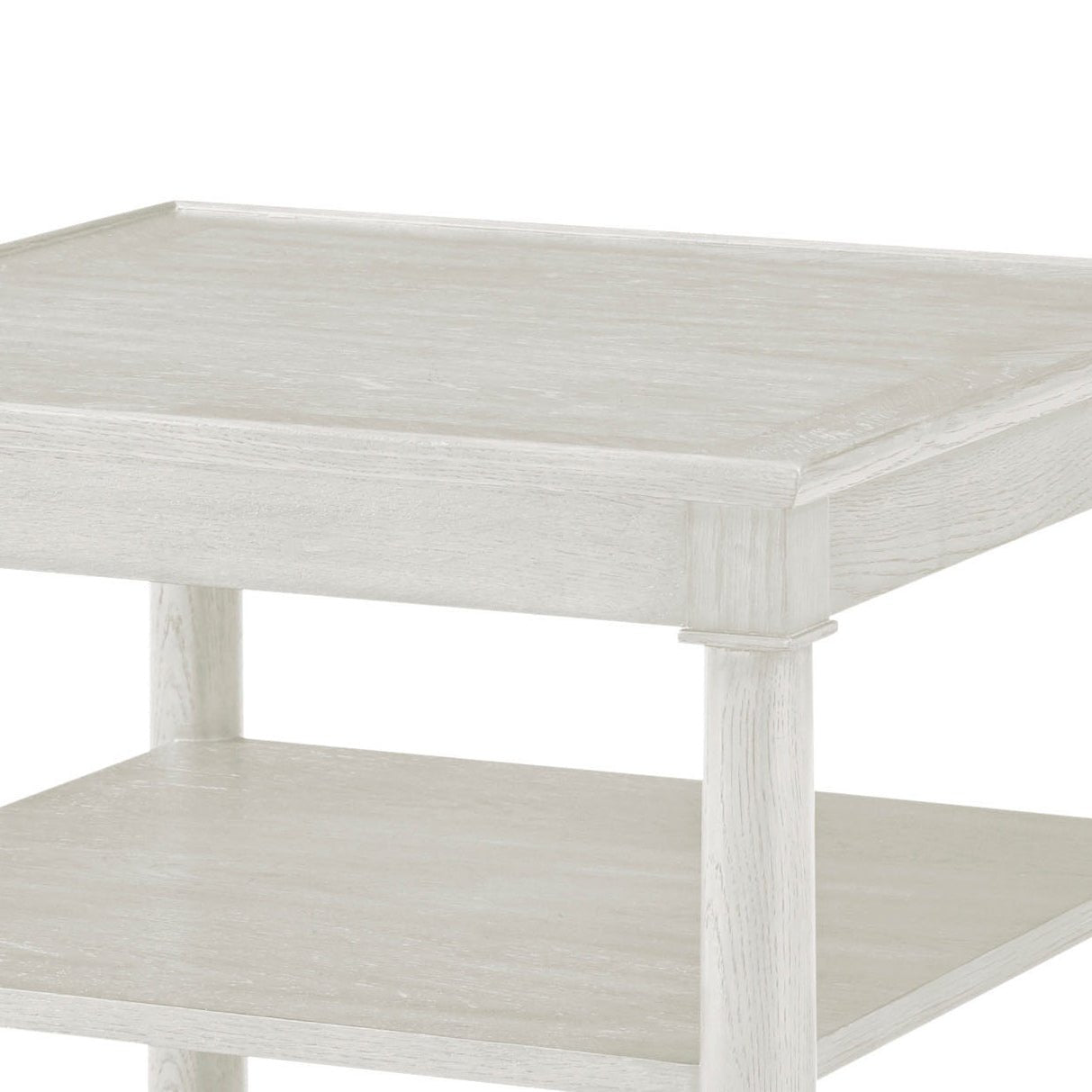 White Oak Square Side Table - English Georgian America