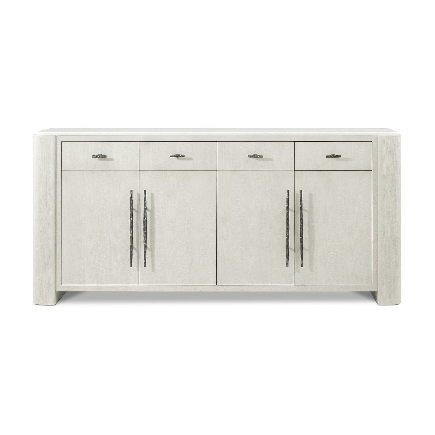 White Organic Modern Buffet Sideboard - English Georgian America