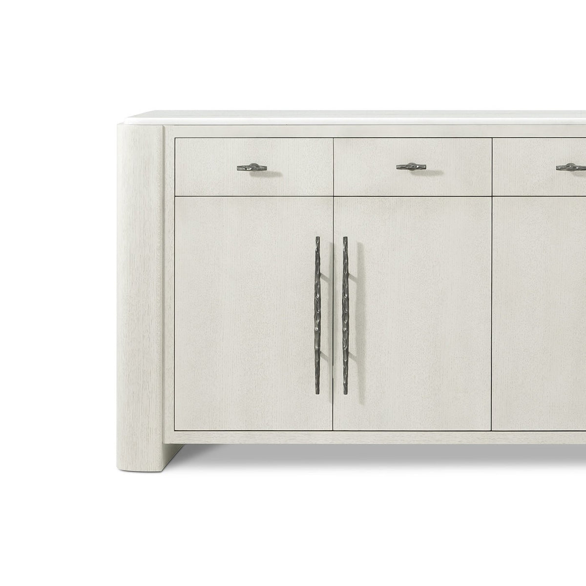 White Organic Modern Buffet Sideboard - English Georgian America