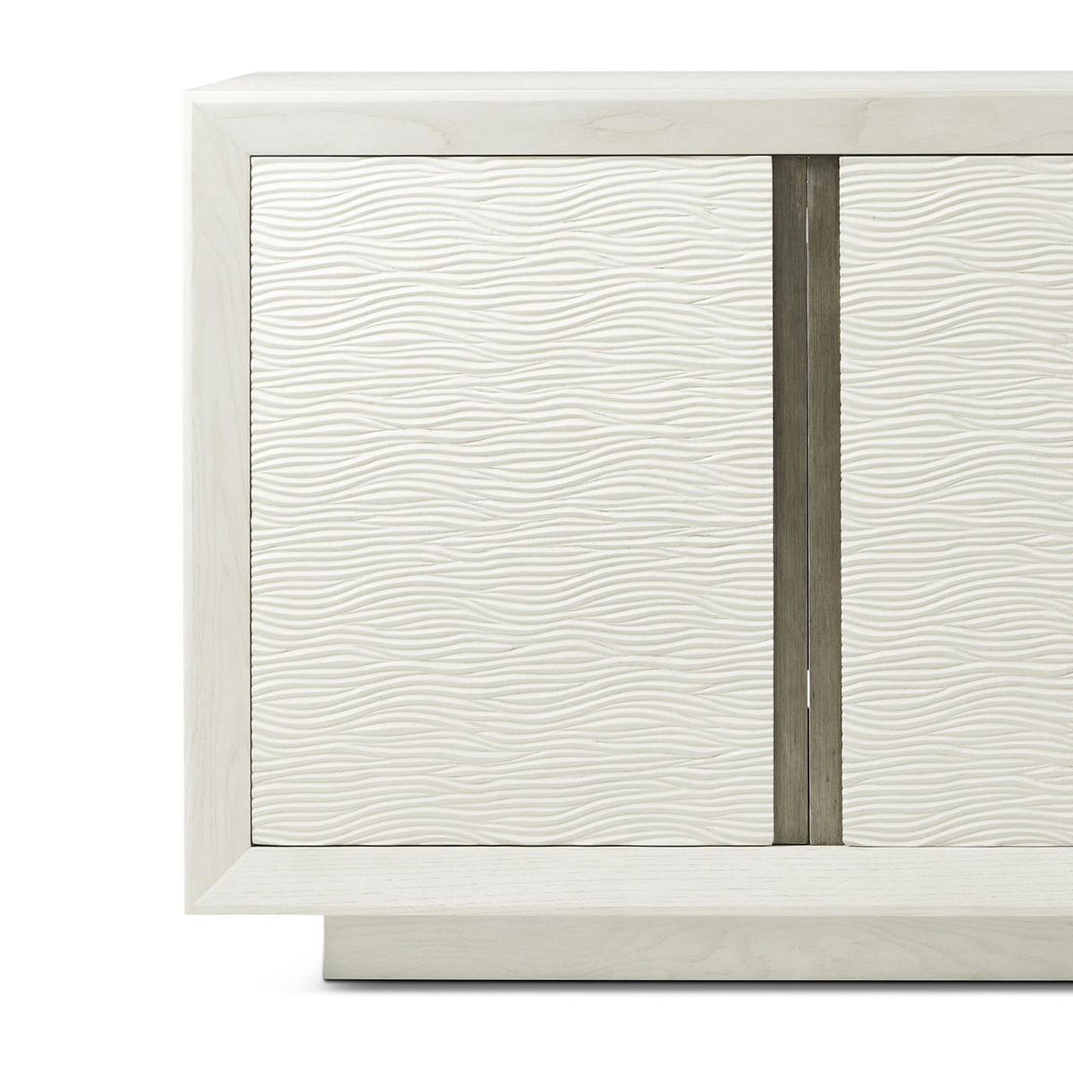 White Organic Modern Media Cabinet - English Georgian America