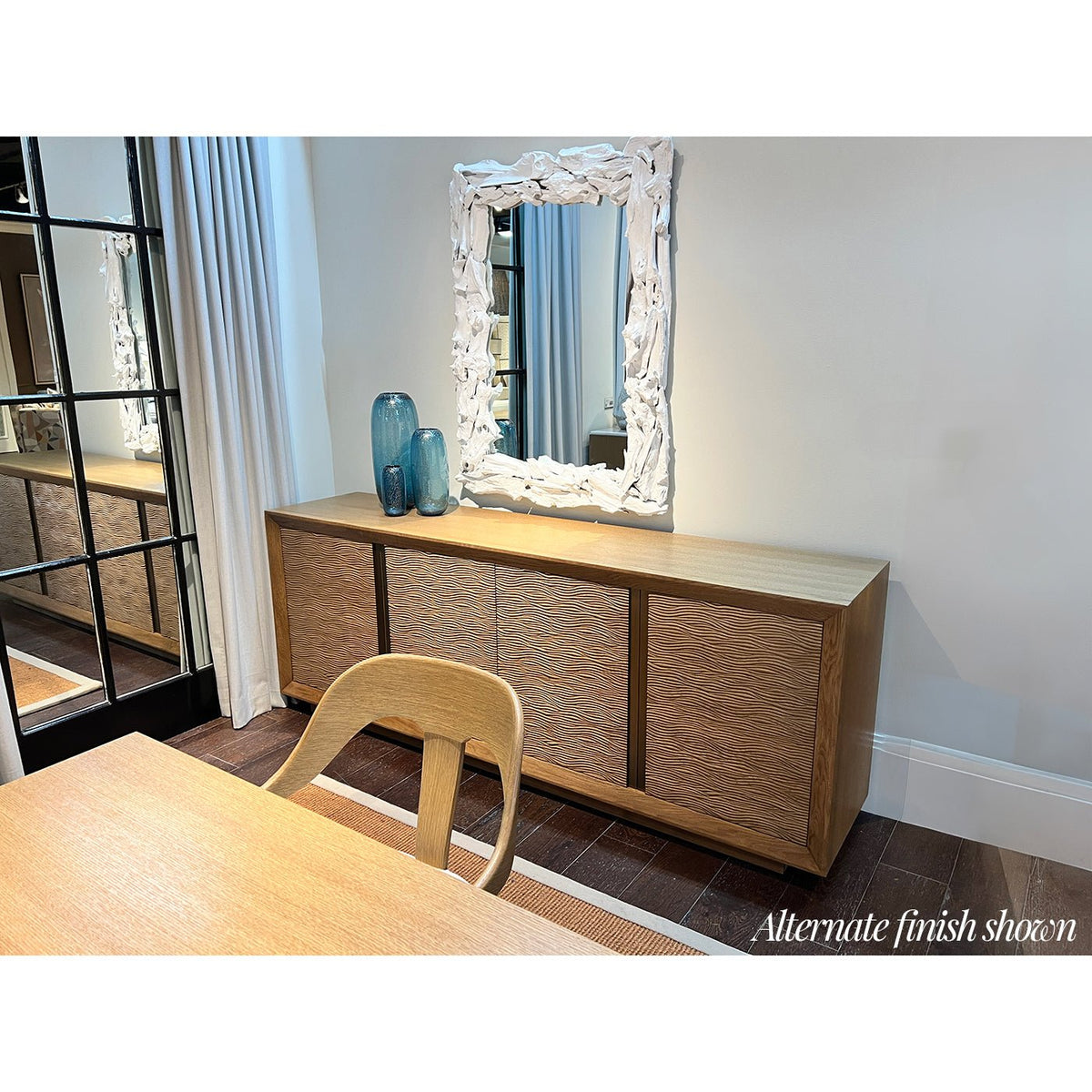 White Organic Modern Media Cabinet - English Georgian America