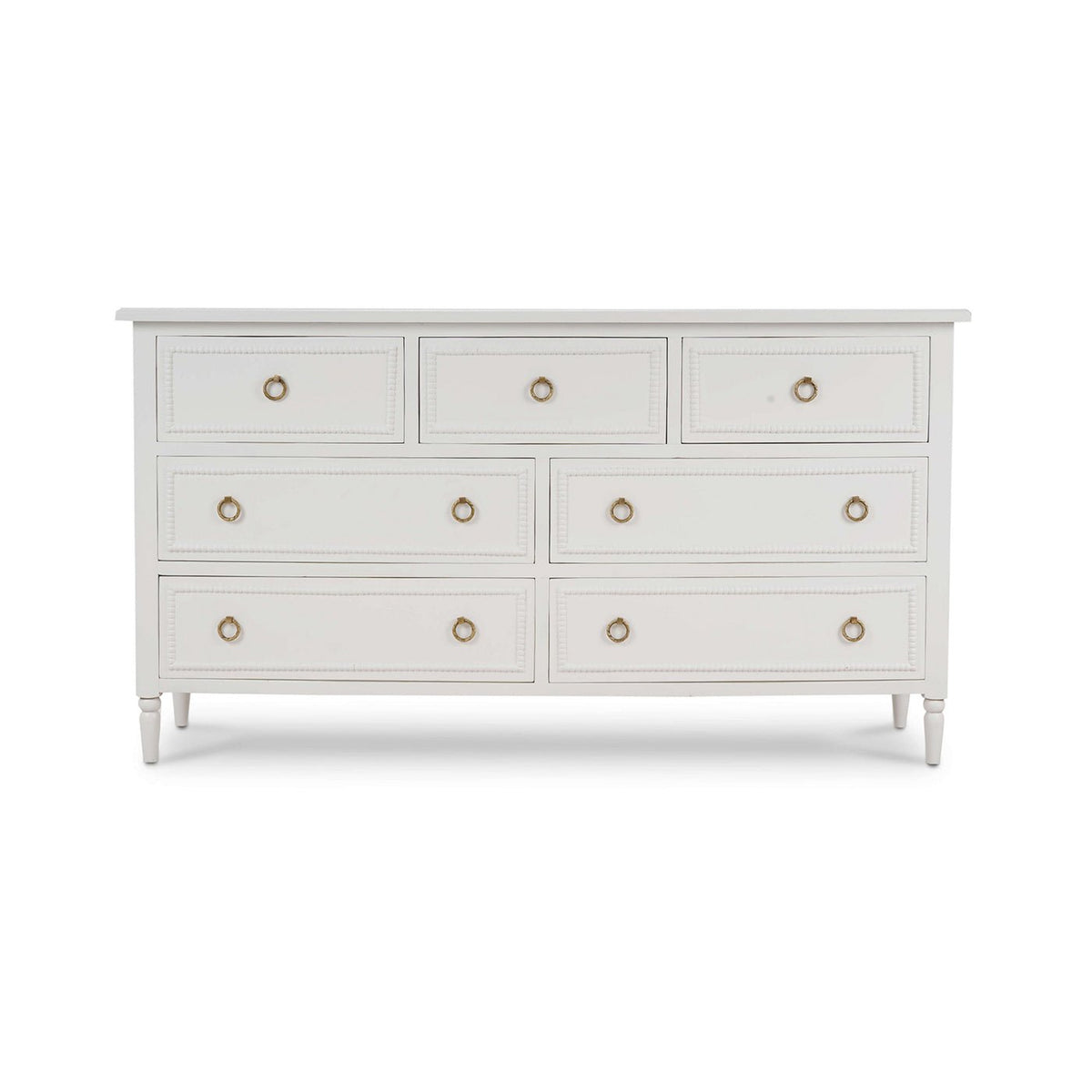 White Painted Antique Dresser - English Georgian America