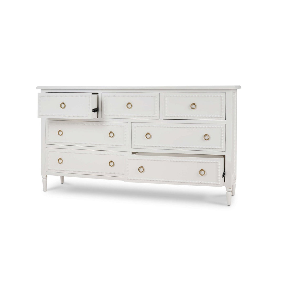 White Painted Antique Dresser - English Georgian America