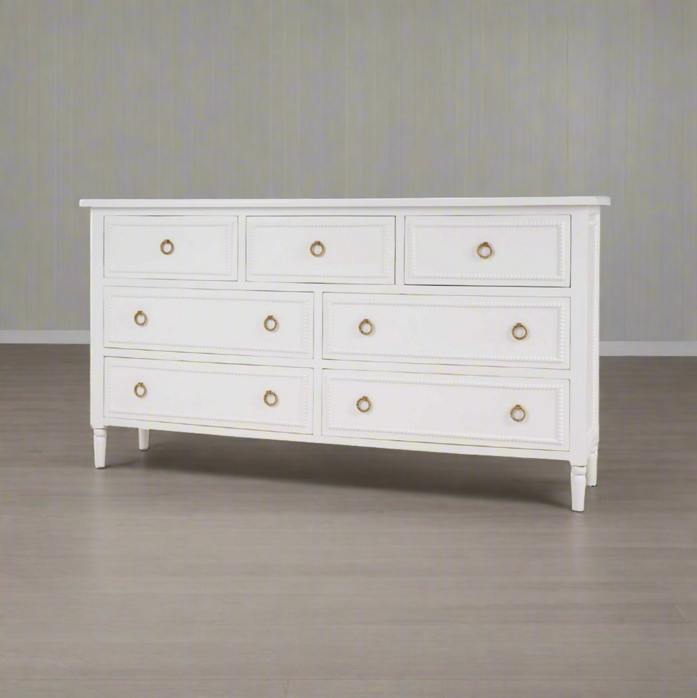 White Painted Antique Dresser - English Georgian America