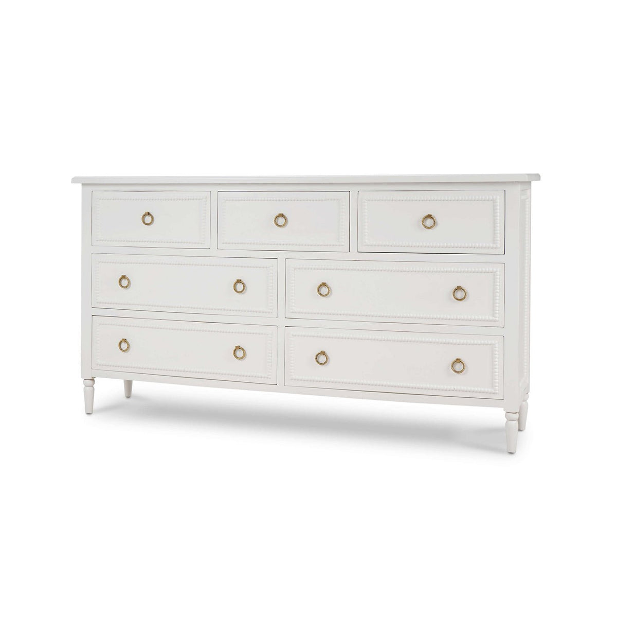 White Painted Antique Dresser - English Georgian America