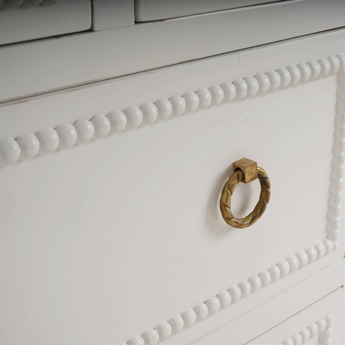 White Painted Antique Dresser - English Georgian America