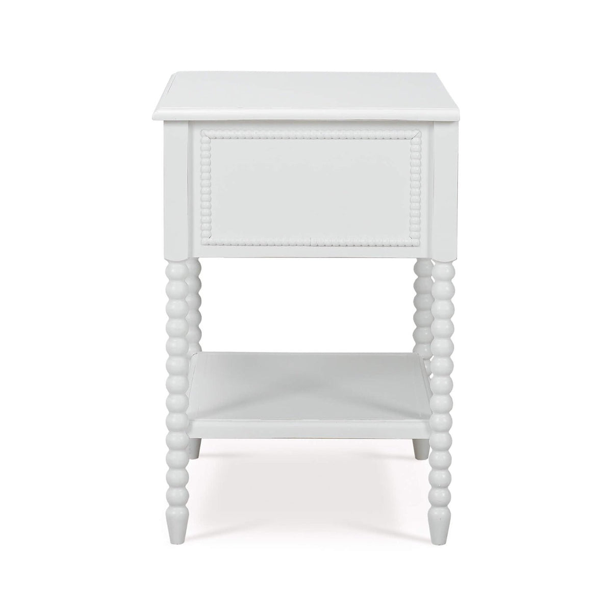 White Painted Antique Nightstand - English Georgian America