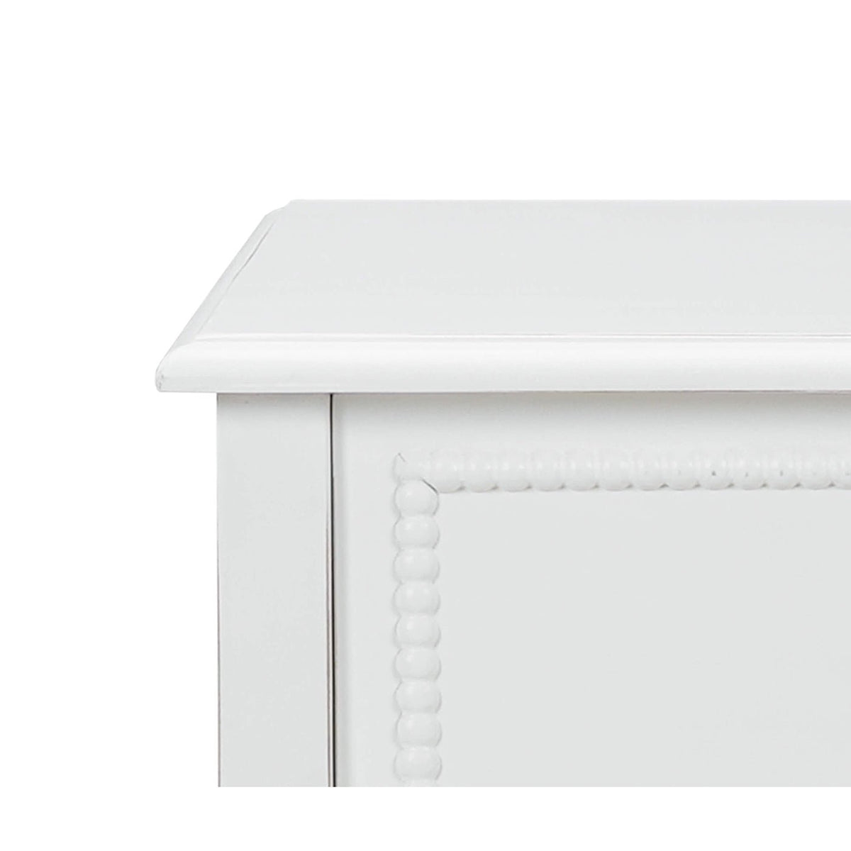 White Painted Antique Nightstand - English Georgian America