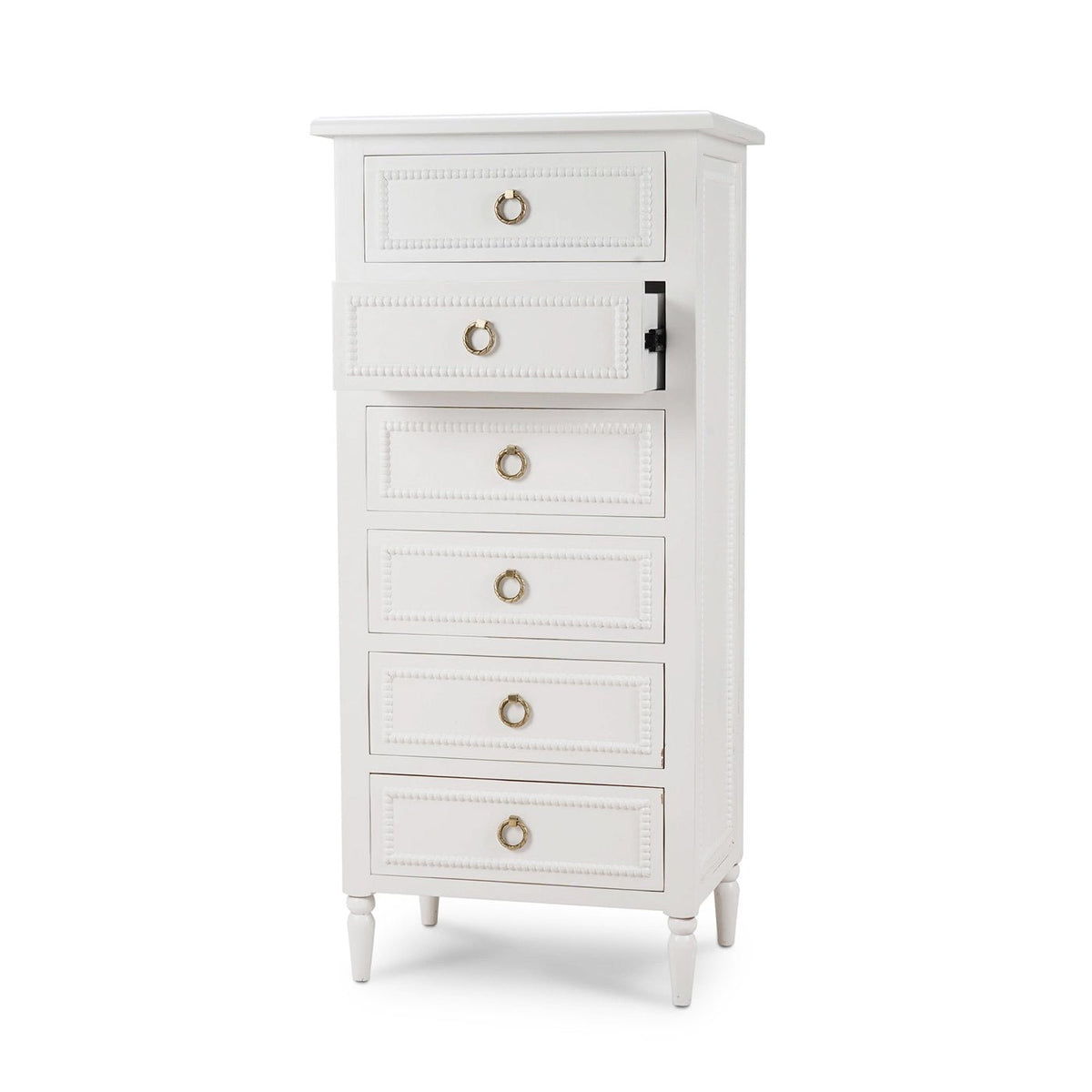 White Painted Lingerie Chest - English Georgian America