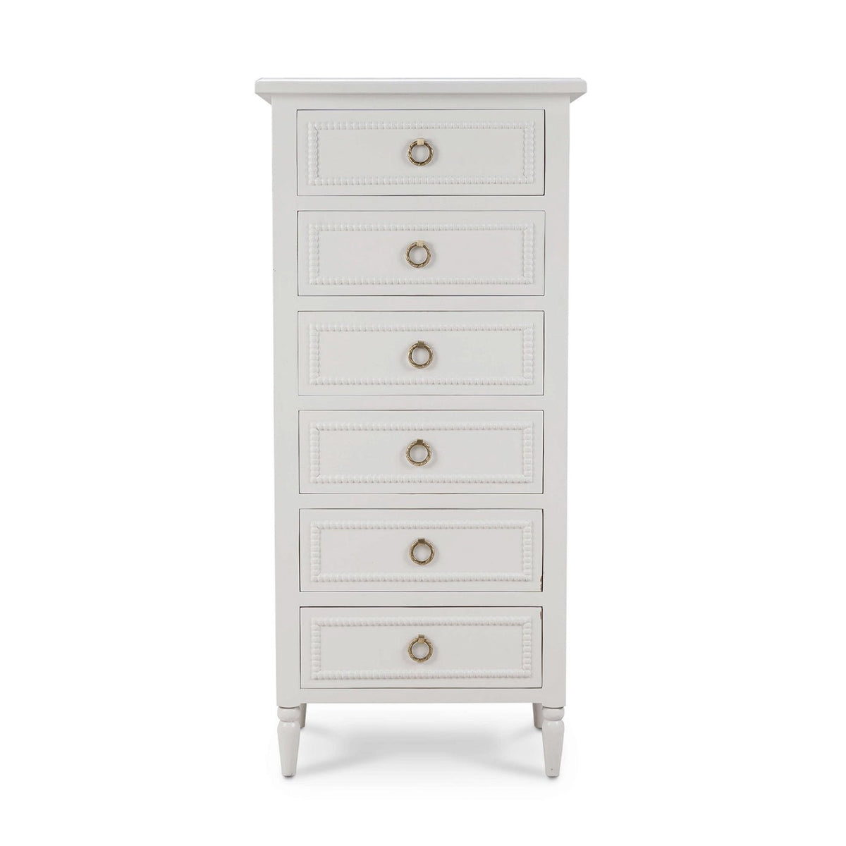 White Painted Lingerie Chest - English Georgian America