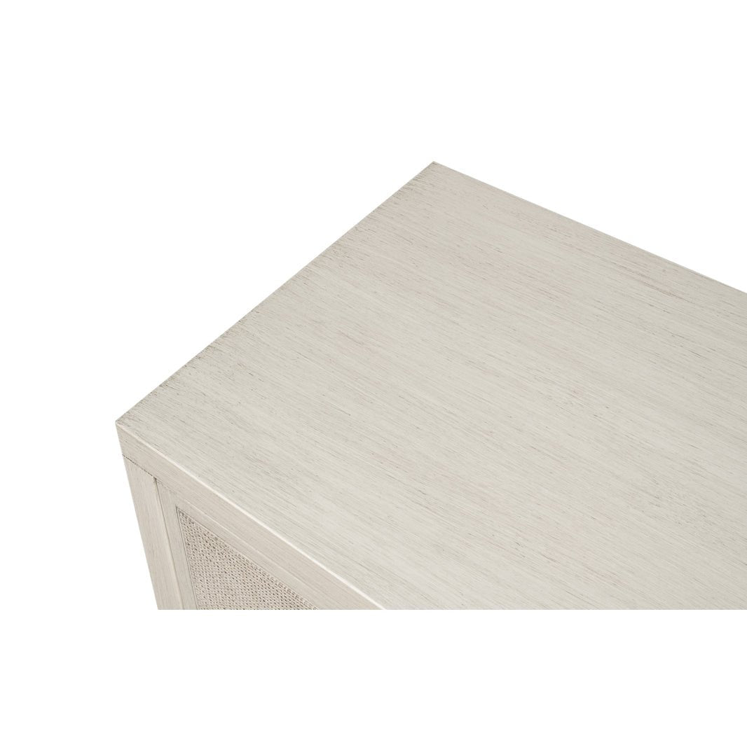 White Painted Modern Side Cabinet - English Georgian America