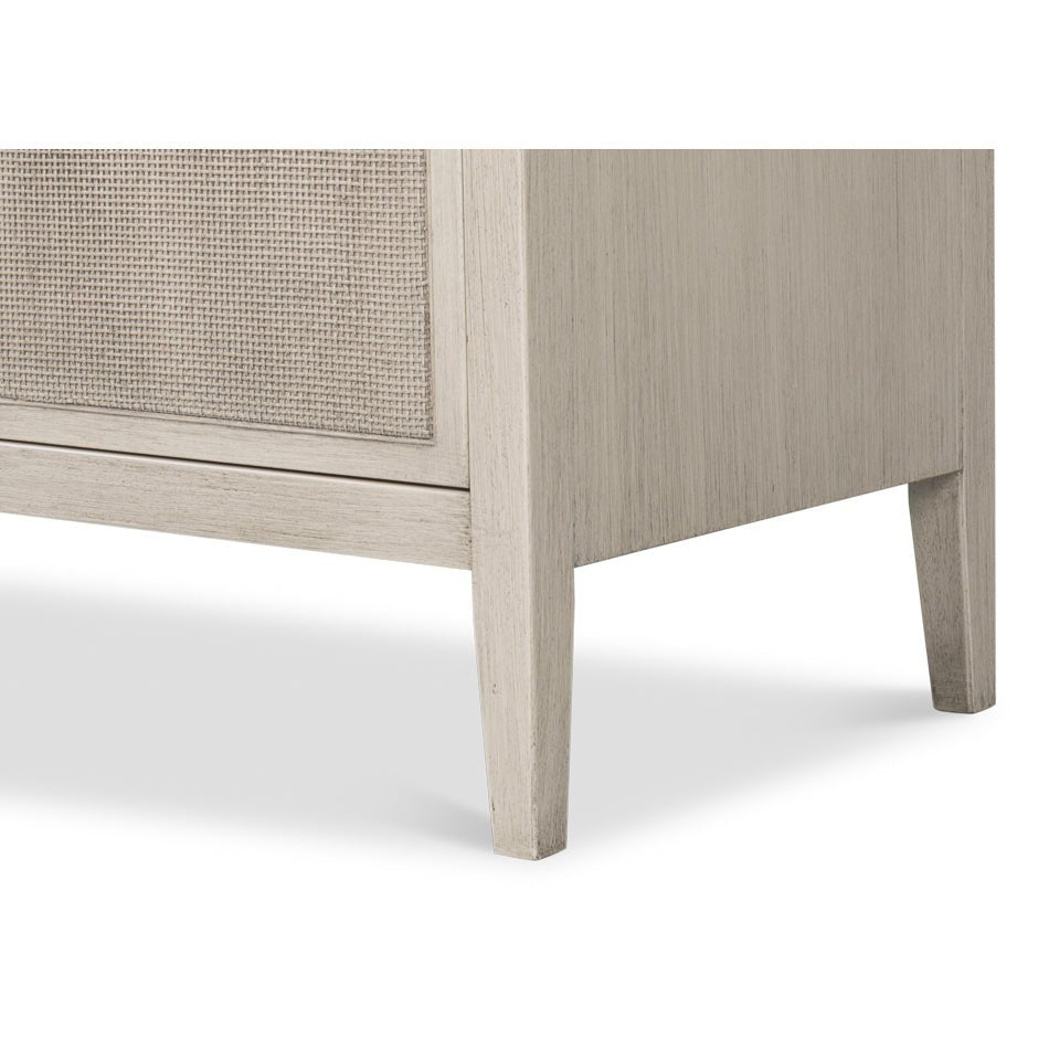 White Painted Modern Side Cabinet - English Georgian America