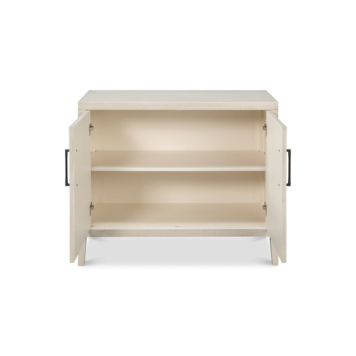 White Painted Modern Side Cabinet - English Georgian America