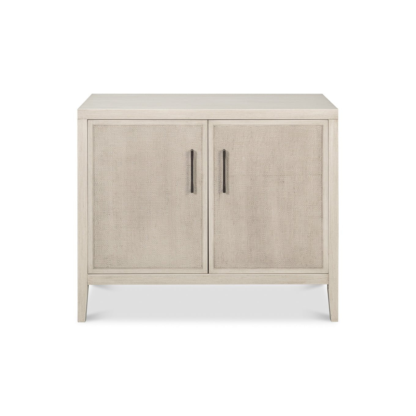 White Painted Modern Side Cabinet - English Georgian America