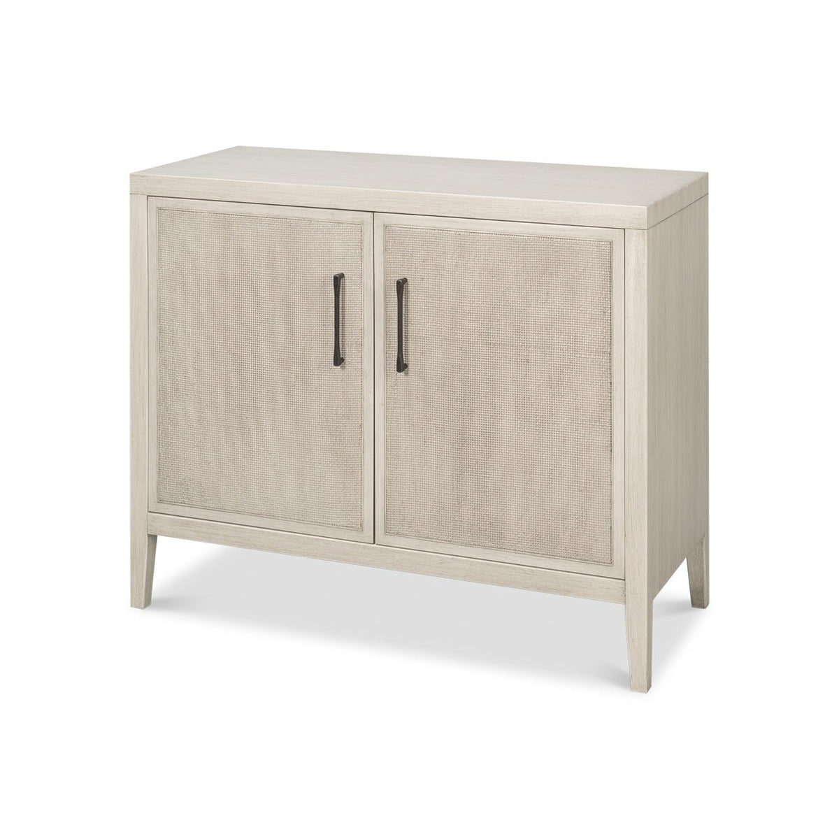 White Painted Modern Side Cabinet - English Georgian America