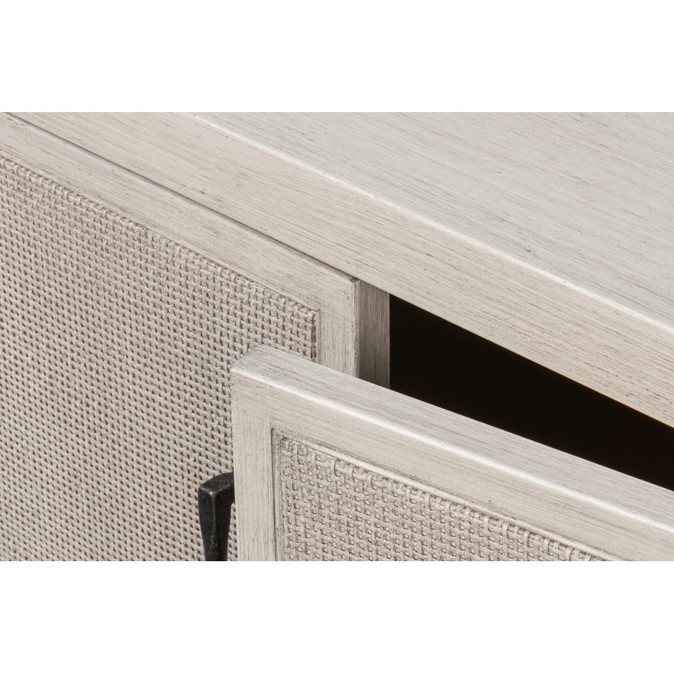 White Painted Modern Side Cabinet - English Georgian America