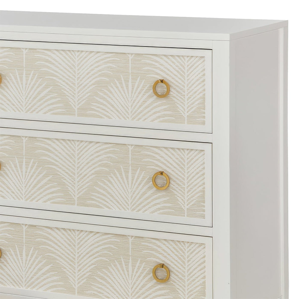 White Palm Six Drawer Dresser - English Georgian America