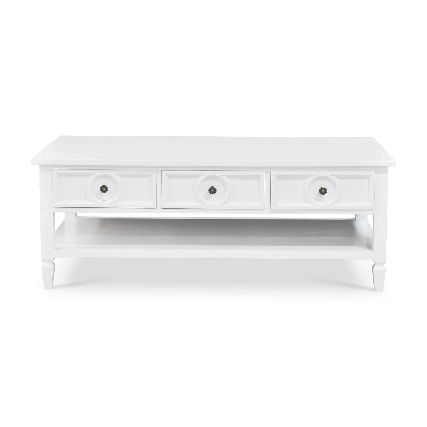 White Rectangular Coffee Table - English Georgian America