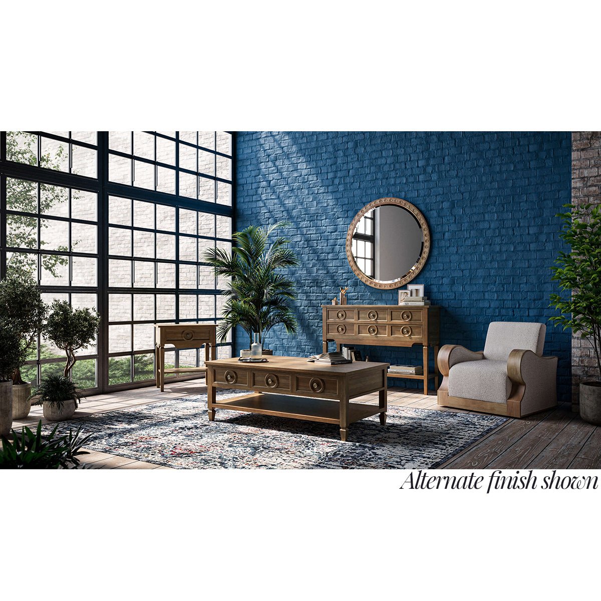 White Rectangular Coffee Table - English Georgian America