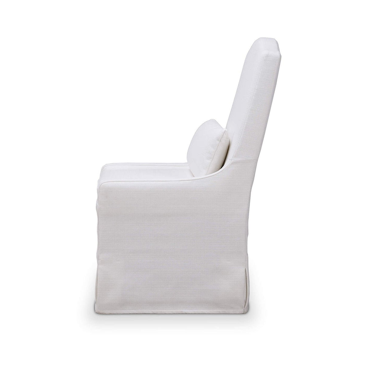 White Slipcovered Dining Chair - English Georgian America