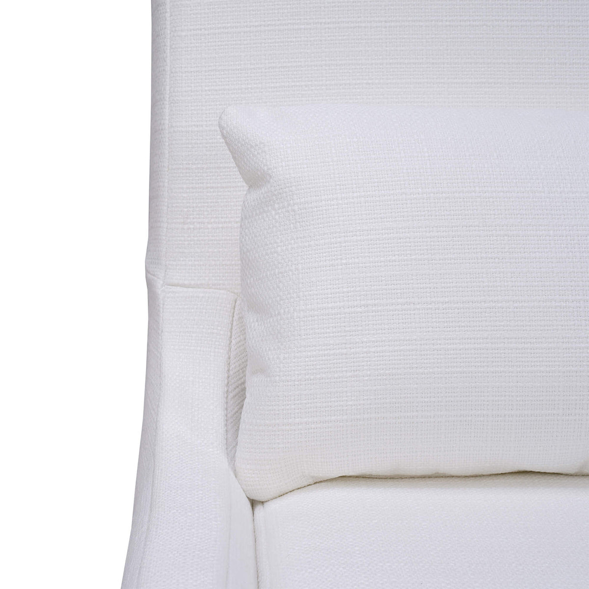 White Slipcovered Dining Chair - English Georgian America