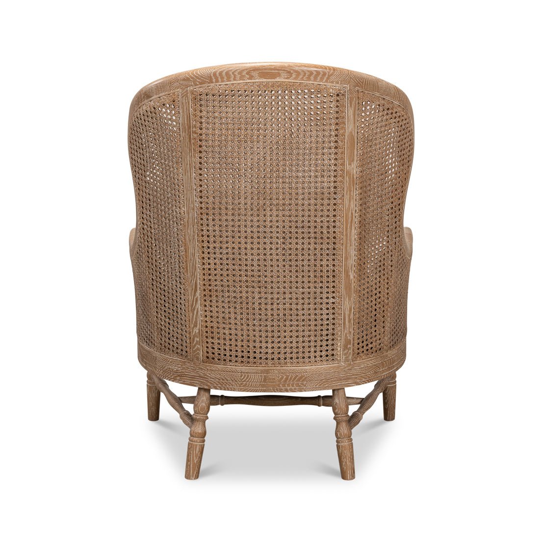 White Wash French Oak Armchair - English Georgian America