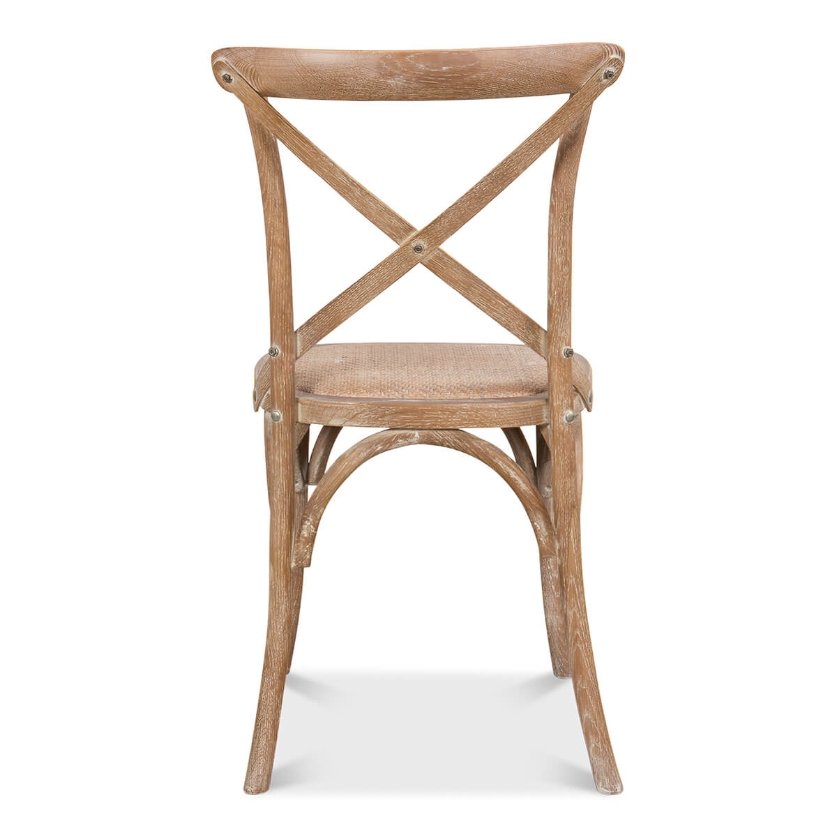 Whitewashed Oak Bistro Dining Chair - English Georgian America