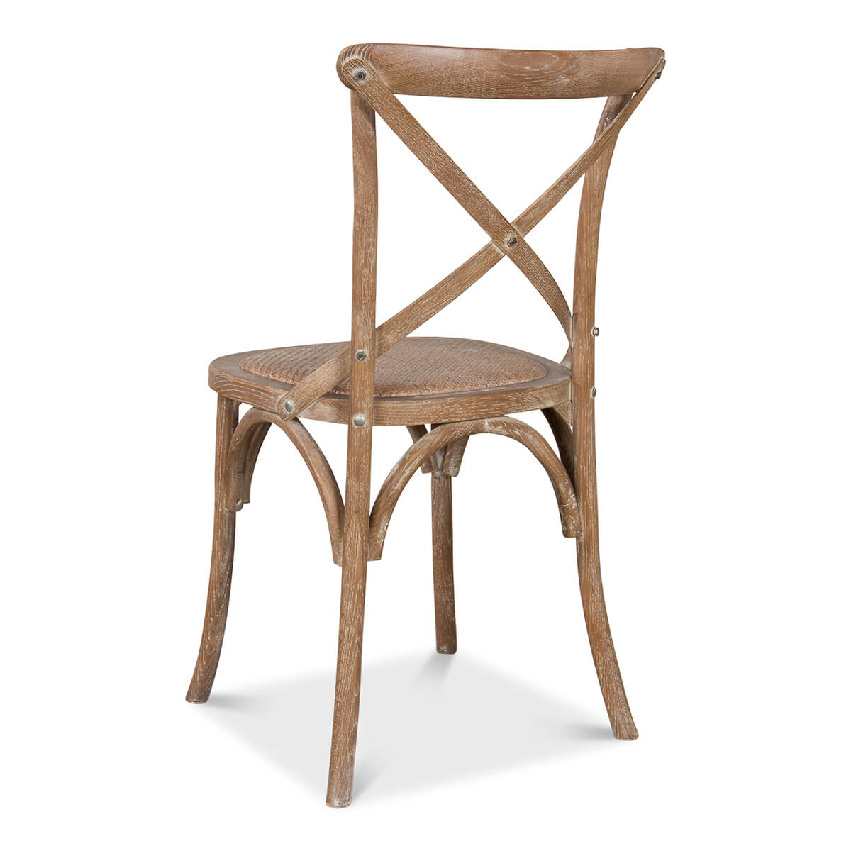 Whitewashed Oak Bistro Dining Chair - English Georgian America