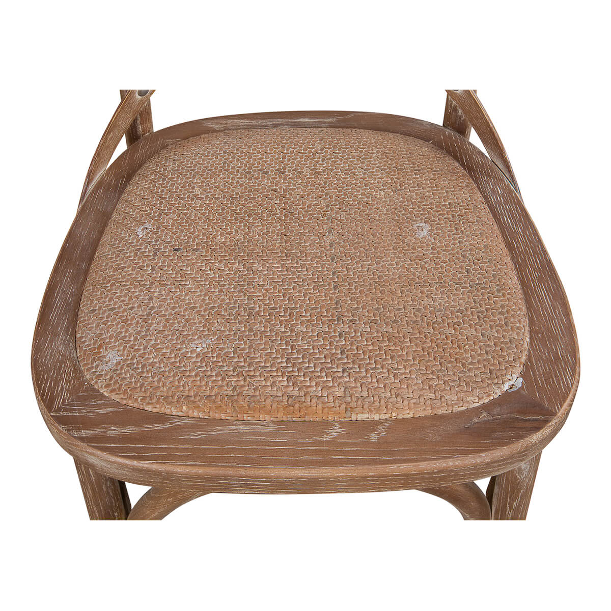 Whitewashed Oak Bistro Dining Chair - English Georgian America