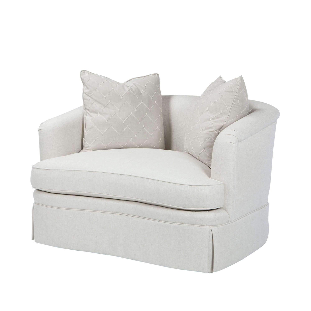 Wide Art Deco Upholstered Armchair - English Georgian America