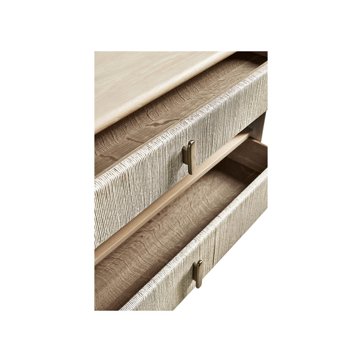 Wide Danish Cord Nightstand - English Georgian America