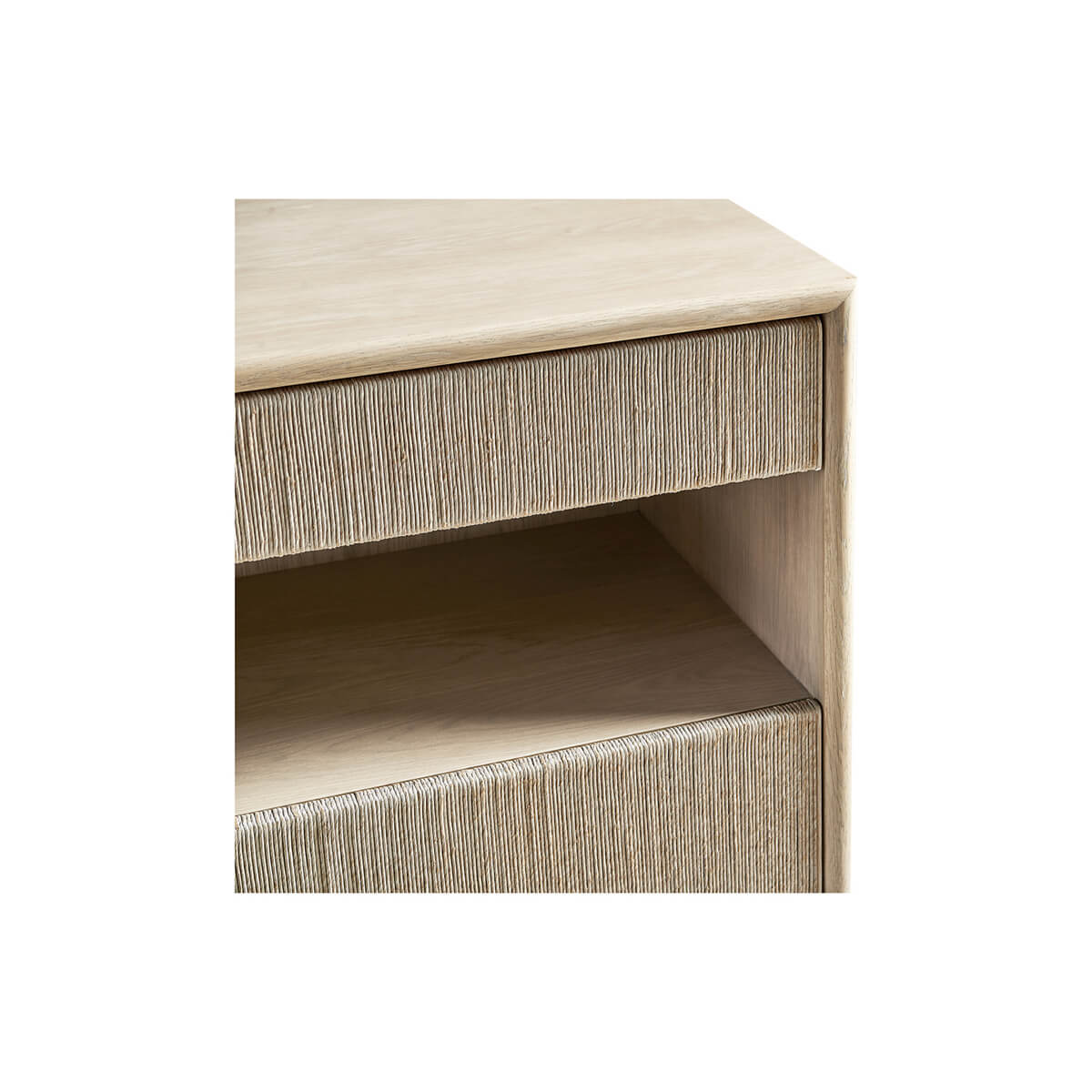 Wide Danish Cord Nightstand - English Georgian America