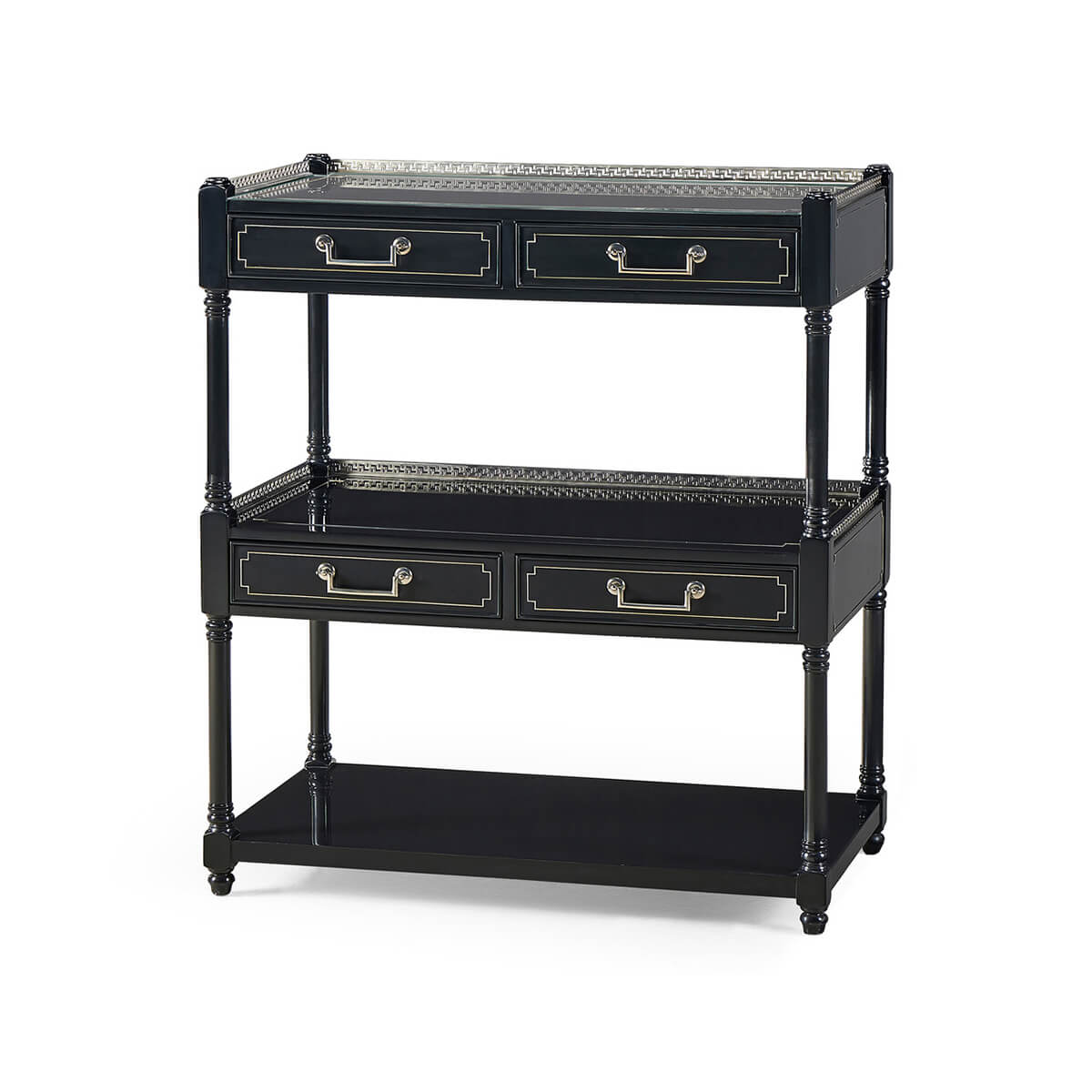 Wide Painted Etagere - English Georgian America