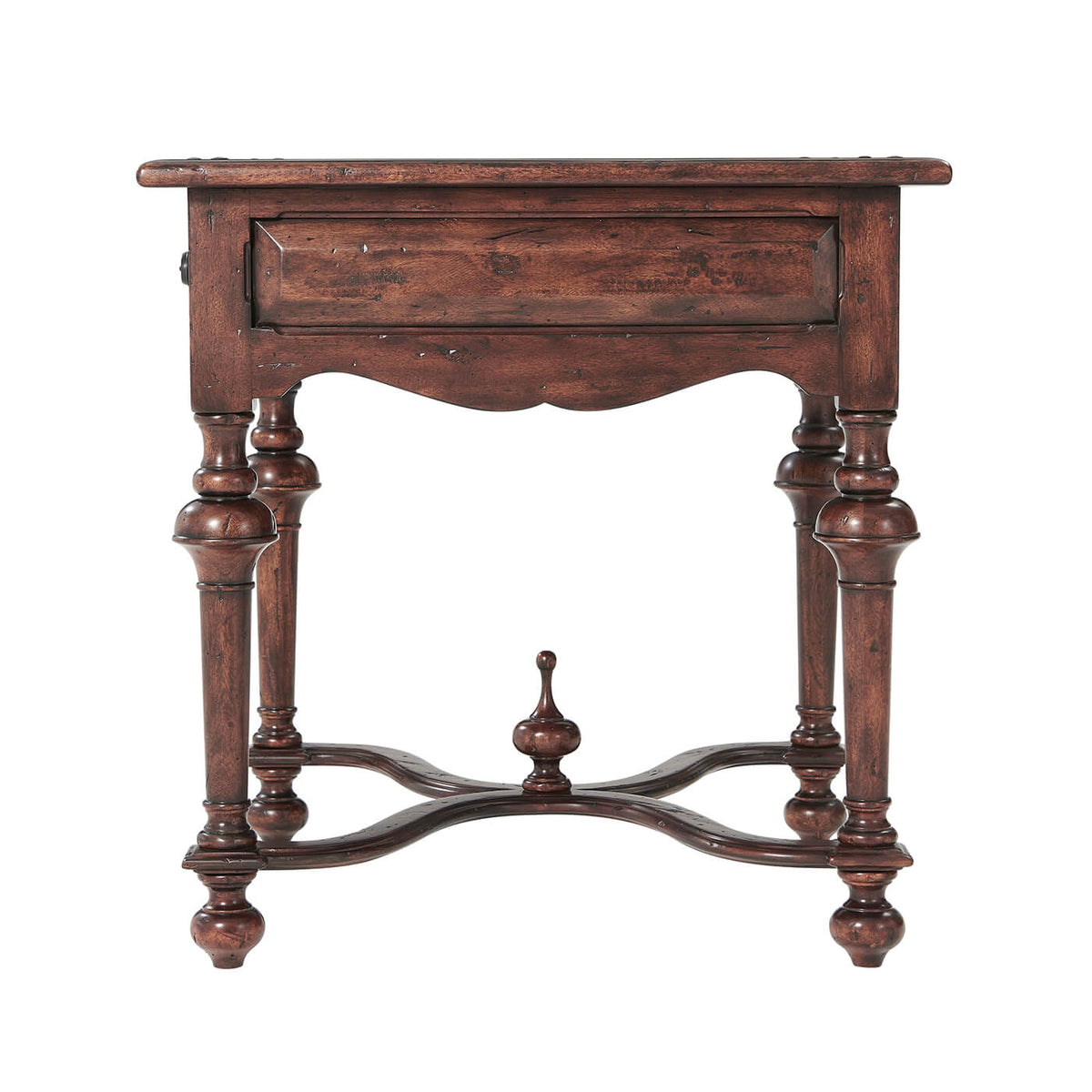 William and Mary Antiqued End Table - English Georgian America
