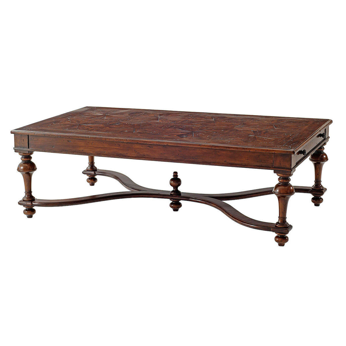 William and Mary Parquetry Coffee Table - English Georgian America